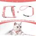 Petom Flower Pattern Cat Dishes & Leash Set | Round Lanyard for Cats - Shop Internationally! - Buy Online on SooperMarket.com
