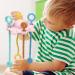 Calakono Spinner Sensor Toy for Toddlers | Safe Montessori Pull String Activity Toys for Travel | Child-Friendly Sliding and Dragging Toys in Pink - Buy Online on SooperMarket.com