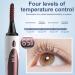 Heated Eyelash Curler Double-Sided Anti-Burn Electric Eyelash Curler 4 Temp Settings Heated Lash Curler Rechargeable Eyelash Curlers with Comb for Women Gifts White 1 Set - Buy Online on SooperMarket.com