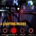 ROCKBROS USB Rechargeable Bike Tail Light | Auto On/Off Sensor | IPX6 Waterproof | 4 Light Modes - Cycling Safety Light for Night Riding - Buy Online on SooperMarket.com