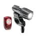 Cygolite Streak 450 Lumen Headlight & Hotshot SL 50 Lumen Tail Light USB Rechargeable Bike Light Combo Set 450 Lumens Front / 50 Lumens Rear Black / Red