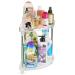 Argox Bathroom Organizer Countertop, Bathroom Finishing Countertop, Countertop Storage, Counter Storage, Storage Under The Sink,Transparent Bathroom Shelf sector 2 layers