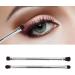 Eyeshadow Brush Silver Professional Soft Hair Eyelid Brush Double Ended Ergonomic for Makeup Artist for Home - Buy Online on SooperMarket.com