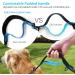 Uppetly Hands Free Dog Running Leash with Adjustable Waist Belt Dual Handle Elastic Bungees Retractable Rope for Medium and Large Dogs Reflective Stitches for Walking Hiking Biking With Pouch for 2 dogs - Buy Online on SooperMarket.com