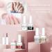 SAVILAND Gel X Nail Polish Kit - White Black Glitter Set with Coffin Tips | Base & Top Coat, Nail Glue, Lamp | DIY Nail Art Extension Tool Kit - Buy Online on SooperMarket.com