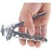 Cyberone Aluminum Pot Gripper for Outdoor Cooking | BBQ Pan Holder for Camping Picnic | Hot Dish Plate Lifter Clip Clamp - 4.9 Length | 1pc - Buy Online on SooperMarket.com