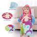 Supgomax Hooded Bathing Poncho for Kids - Cartoon Absorbent Beach Towel & Baby Hooded Towel for Swimming Shower & Mermaid Fun - Buy Online on SooperMarket.com