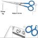 Professional Hairdressing Scissors Hair Cutting Scissors Shears for Barber Salon Home - with Antibacterial Comfort Rubber Grip 100% Stainless Steel (Blue) - Buy Online on SooperMarket.com