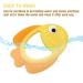 Golden Fish Baby Teething Toy - Food Grade Silicone Teether Ring for Babies 0-12 Months | Soft-Textured Infant Toy for Teething Relief & Brain Development - Buy Online on SooperMarket.com
