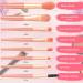 Shop Gerrii 6 Sets Travel Makeup Brush Set - Perfect Bridesmaid Gift | Synthetic Fiber Brushes for Weddings & Events - Coral Orange - Buy Online on SooperMarket.com
