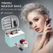 Large Aqua Green Makeup Bag Organizer - Travel Cosmetic Case with Mesh Brush Holder - Buy Online on SooperMarket.com