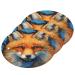 Kigai Cute Wolf Scrubbing Sponge 3 Packs Reusable Dish Wash Scrub Sponge Clean Stubborn Oil Stains Anti-Scratch Cleaning Sponge for Kitchen Tableware
