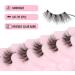 Glowingwin Half Lashes: Cat Eye False Eyelashes, Natural Look, 10 Pairs Corner Lashes, Handmade Reusable Mink Fluffy Lashes - Clear Band Half Lashes-09 - Buy Online on SooperMarket.com