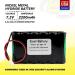 Exell 7.2V NiCD Back-Up Battery (2000 mAh) for Security Alarm Systems - Reliable International Shipping - Buy Online on SooperMarket.com