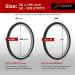 Fincci Pair 26x1.95 Bike Tires for MTB Mountain Hybrid Bicycle - Pack of 2 | Foldable 60 TPI, 50-559 Size - Buy Online on SooperMarket.com