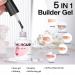 Morovan 5 in 1 Builder Gel for Nails - Clear Strengthener Reinforcing & Shaping Gel Kit with Nail File | International Shipping Available - Buy Online on SooperMarket.com