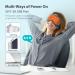 Heated Eye Mask - USB Electric Heating Pad for Dry Eyes & Therapy - Temperature & Timer Control for Sinus, Migraine, Stye - Warm Eye Compress Mask - Buy Online on SooperMarket.com
