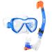 Dorlle Kids Snorkel Set Snorkel Mask with Premium Dry Snorkel and Anti-Fog Anti-Leak Diving Goggles Snorkeling Packages Professional Snorkel Set for Children Kid Blue