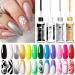 Neon Gel Polish Liner Gel Nail Polish 2 Colors Neon Set Yellow Green Liner Gel Art Soak Off Shimmer Nail Polishes For Drawing Lines Color Painting UV Liner Gel For Women Festival (B) - Buy Online on SooperMarket.com