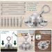 FOVERN1 360 Swivel Dog Tie Out Stake | Heavy Duty Rust Proof Dog Anchor | Cat Tether Holds 1000Lbs | Yard Camping Outdoor | Silver - Buy Online on SooperMarket.com