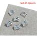 2x Nail Rectangular Nails Art Fat Square Nail Nail Rhinestones Crystal Nails Decorations 2x Fat Square Nail Nail Rhinestones Nails Art Nail Crystal Decoration 01 fat side - Buy Online on SooperMarket.com