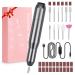Sarmeley Electric Nail Files Professional Electric Nail Drill Set for Acrylic Gel Nails Portable Manicure Pedicure Kit with Sanding Bands Grey
