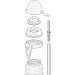 Nuk Flexi Cup Soft Drink 650ml - Silicone Leak-Proof BPA-Free - 2 Pack (Transparent) - Perfect for Kids & Toddlers - Buy Online on SooperMarket.com