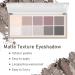 10 Colors Waterproof Matte Eyeshadow Palette | Long-Lasting High Pigment Formula | Ultra-Blendable Nude Shades | Includes 2 Brushes | Cement Color - Buy Online on SooperMarket.com