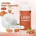 Eyelash Extension Cleanser Almond 1L Natural Lash Extension Shampoo Professional Eyelid Foaming Cleanser Paraben & Sulfate Free Non-lrritating with Salon and Home Care - Buy Online on SooperMarket.com