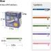 Se7en Baby Bottle Labels - Personalized Waterproof Name Stickers for Kids - Pack of 65 Purple Assorted Patterns & Colors - Perfect for Daycare - Buy Online on SooperMarket.com