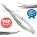 SANDBRSOS Cuticle Scissors Extra Fine Curved Professional Precise Pointed Tip Grooming kit for Eyebrow Eyelash Trim Nail and Dry Skin 12cm - Buy Online on SooperMarket.com