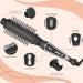 Buy Curling Iron Brush 1.5 Inch - Heated Thermal Brush for Loose Curls Dual Voltage Hairstyling Tool | Perfect Gift for Women & Girls (Silver/Black - Buy Online on SooperMarket.com