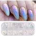 1PC Nail Art Glitter Flake Nail Art Foil Flake Nail Glitter Flakes Shining Holographic 12 Grids Nail Glitter Flake for Summer Nail Art Decoration - Buy Online on SooperMarket.com