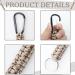 5-Piece Paracord Key Rings with Carabiner Hook | Ideal for Cycling Mountaineering Camping & Outdoor Activities - Buy Online on SooperMarket.com