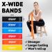 Resistance Bands for Glute Training | Extra Wide Exercise Bands | #1 Yellow (X-Light) Sold Individually | International Shipping Available - Buy Online on SooperMarket.com