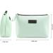 Small Cosmetic Pocket for Women | Waterproof PU Leather Makeup Bag - Cute Versatile Travel Organizer (Green) - Buy Online on SooperMarket.com