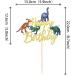 Dinosaur Birthday Cake Toppers - 1 Piece Roar Rex Decoration for Boys & Kids - Gold Dino Accessories for Baby Shower & Party - Buy Online on SooperMarket.com
