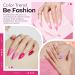 Modelones Acrylic Powder - 6 Pink Glitter Shades for Nail Art | Neon & Soft Tones - Perfect for Valentine's 3D & French Nail Extensions - Buy Online on SooperMarket.com