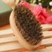 Premium Mini Beard Brush for Men - Wild Boar Oval Design | Facial Hair Cleaning & Grooming Tool (9x5x3 cm) - Buy Online on SooperMarket.com