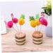 Warmhm 40pcs Cake Picks Baby Shower Cake Toppers Dessert Toppers Cupcake Party Picks Wedding Cupcake Toppers Food Party Picks Birthday Cake Decoration Bamboo 3d Plug in Dessert Table - Buy Online on SooperMarket.com