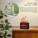 Flame Humidifier Flame Diffuser USB Essential Oil Diffuser with Fire Light 270ml Quiet Cool Mist Humidifiers with Auto Shut-Off Function for Home Office Decor - Buy Online on SooperMarket.com