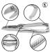 K-Pro Large Stainless Steel Nail Clippers for Strong Thick Toenails - Best Tool for Hard Nails | International Shipping - Buy Online on SooperMarket.com