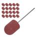 Nail Sanding Drill Bit 0.5 X 0.7in Easy To Store High Strength Nail Polishing Sanding Head Fine Sandpaper with Shaft for Grinding(Brown)