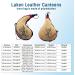 Laken Spanish Bota Bag Leather Canteen Pouch for Wine and Water - Wine Skin Bag with Strap for Travel  Camping  Hiking | Kidney Shape - 1.5 Liter 1.5 Liter Curved - Buy Online on SooperMarket.com