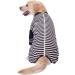 Large Dog Clothes Dog Pajamas Jumpsuit Flexible Breathable Zipper Soft Cotton Striped Dog Jumpsuit Costume Apparel for Medium Dogs Large Dogs (7-Back length-55cm Black) 7--Back length--55cm Black - Buy Online on SooperMarket.com