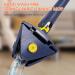 Rotatable Adjustable Cleaning Mop | 85 Long Handle 360 Triangle Baseboard Wall Cleaner with Extension Pole | 4 Reusable Washable Pads | Wet Dry for Ceiling Floor Wall | Blue - Buy Online on SooperMarket.com