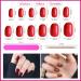 EBANKU 960 Colorful Short False Nails Full Cover Coffin Press on Nails Set with Nail File and Stick - Natural Fake Nails for Women Girls - Buy Online on SooperMarket.com