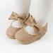 RVROVIC Baby Girl Moccasins | Princess Mary Jane Flat Crib Shoes 0-6 Months | Premium Lightweight Soft Sole Toddler Shoes (Beige) - Buy Online on SooperMarket.com