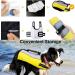 Dog Life Jacket Vest with Detachable Airbags & Buoyancy | Safety Adjustable Swimsuit for Dogs - L Yellow - Buy Online on SooperMarket.com