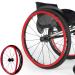 Wheelchair Wheel Covers Wheelchair Push Rim Covers 24inch Non-Slip Wheelchair Push Rim Grips 1 Pair Silicone Wheelchair Hand Push Cover Rear Wheel Grips Cover Wheelchair Accessories(Red) 24in Red